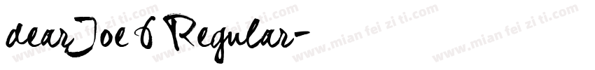 dearJoe 6 Regular字体转换